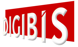 Recreación del logo de DIGIBÍS en perspectiva