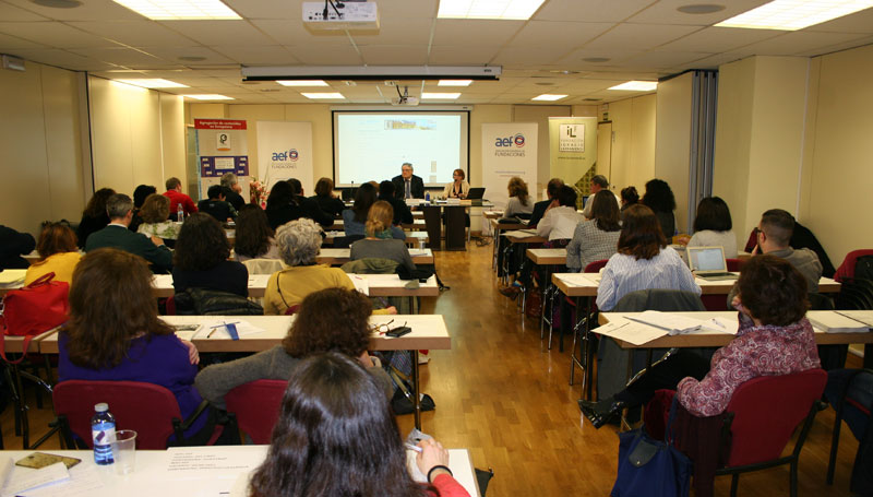 Fotografía. Vista general del aula en la que se ha impartido el curso.