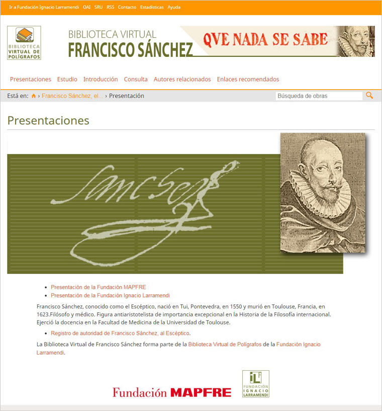 Biblioteca Virtual de Francisco Sánchez