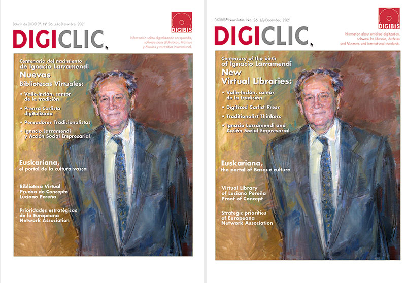 Portadas del DIGICLIC 25. Ediciones española e inglesa