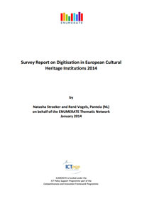 Portada de Survey Report on Digitisation in European Cultural Heritage Institutions 2014