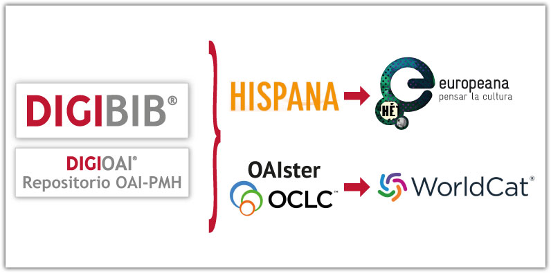 Infografía. Esquema del paso de DIGIBIB a los recolectores