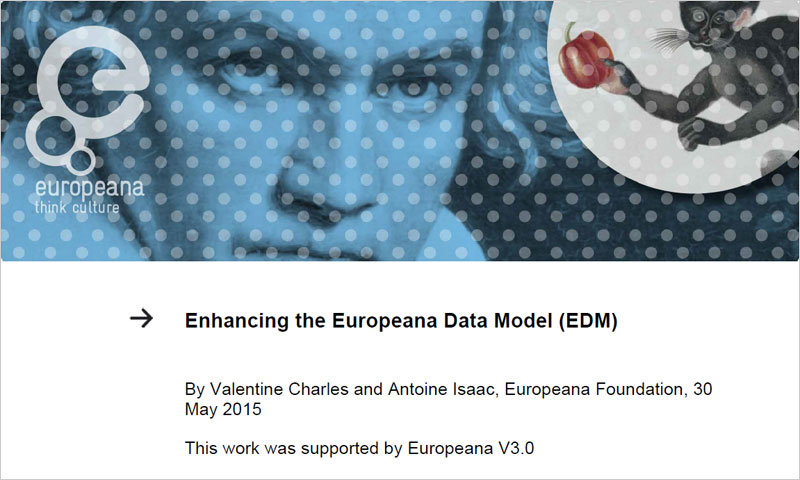 Imagen del White Paper: Enhancing the Europeana Data Model (EDM)