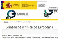 Jornada de difusión de Europeana en la web del Ministerio de Educación, Cultura y Deporte