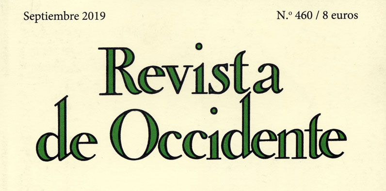 Fragmento de la cubierta de Revista de Occidente