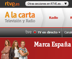 Cabecera del programa Marca España de RTVE